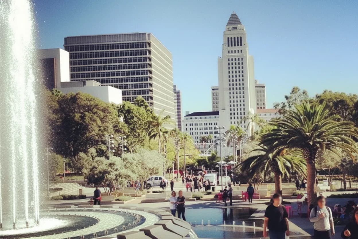 Los Angeles experience scene for eli white Search Skills at Central Library Before Free Art Walk