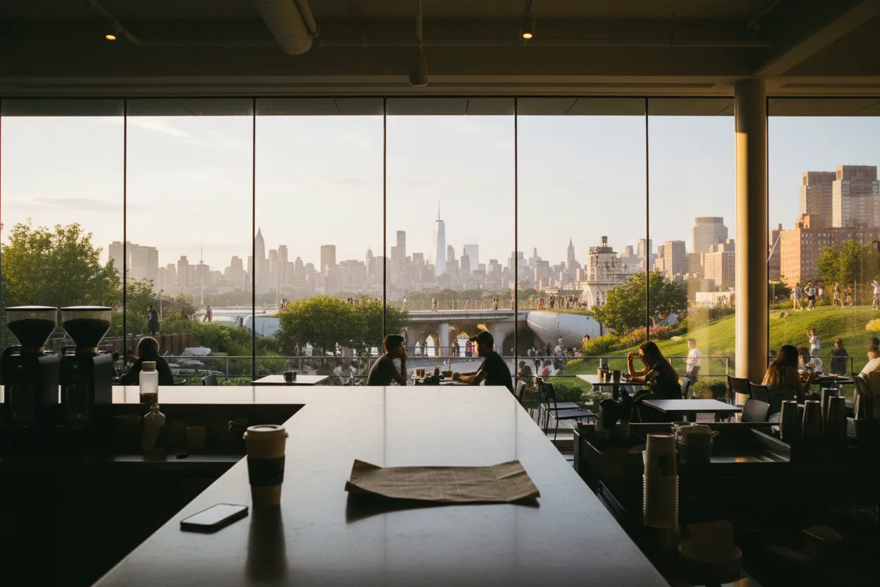 Realistic city scene for negan: A Low-Stress NYC Day Plan