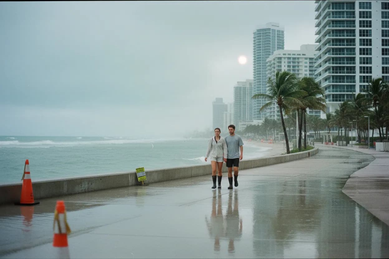 Practical city scene for Miami Flood Watch Guide for Weekend Events and Driving