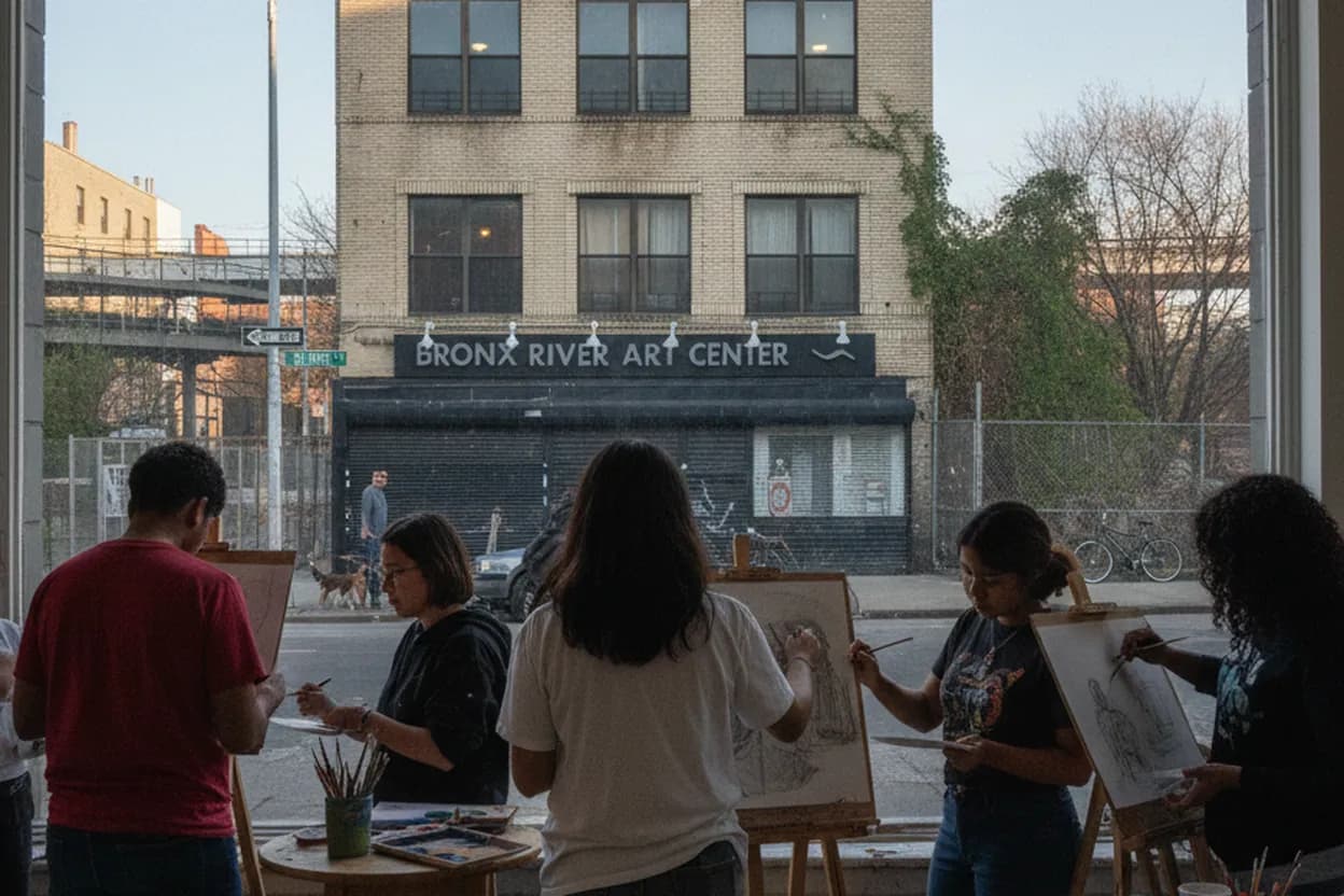 Cover scene for Bronx River Art Center Free Gallery Stop Before the Train Home
