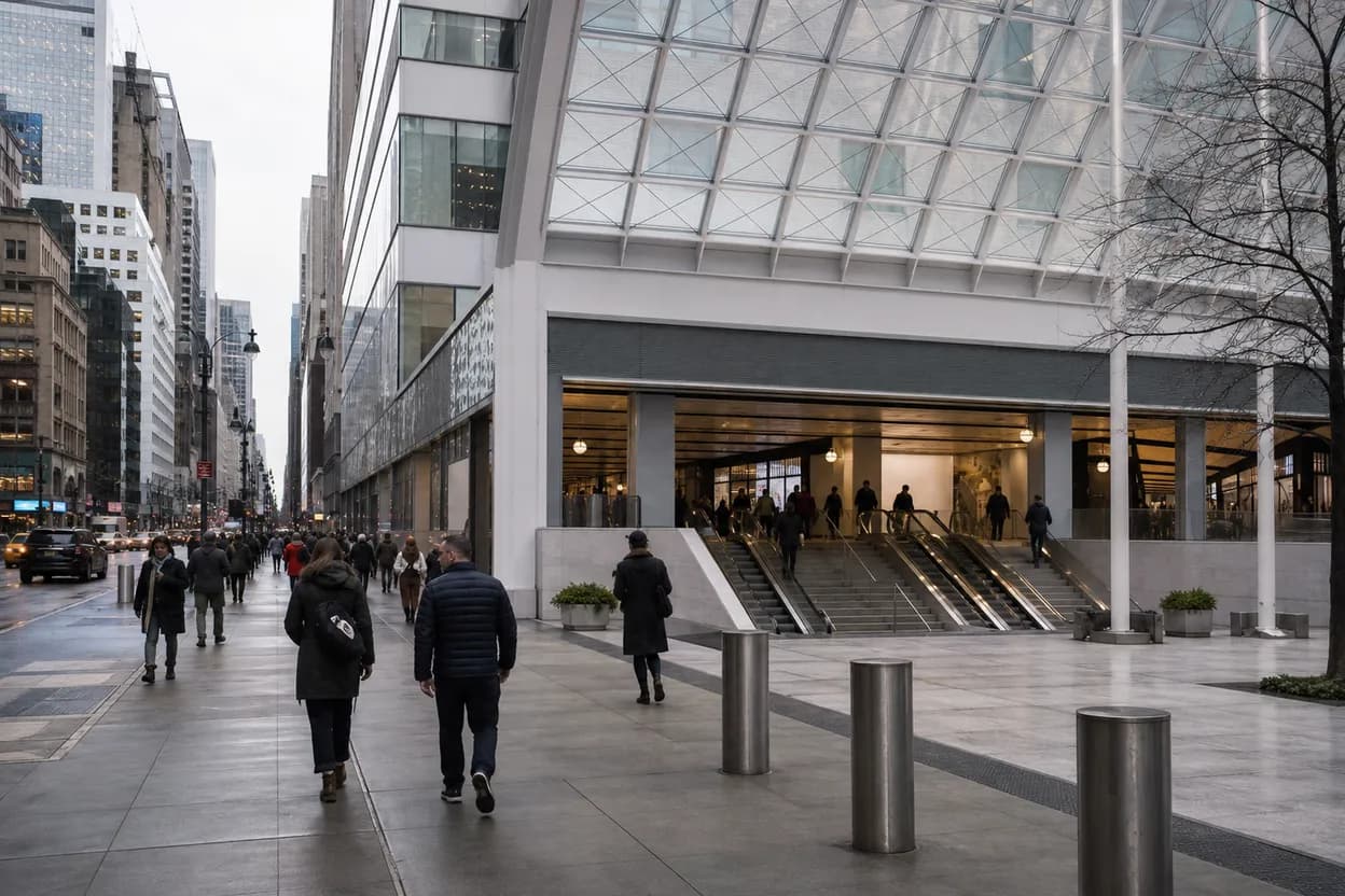 Cover scene for luke kuechly and the Moynihan Train Hall after-school pickup shortcut
