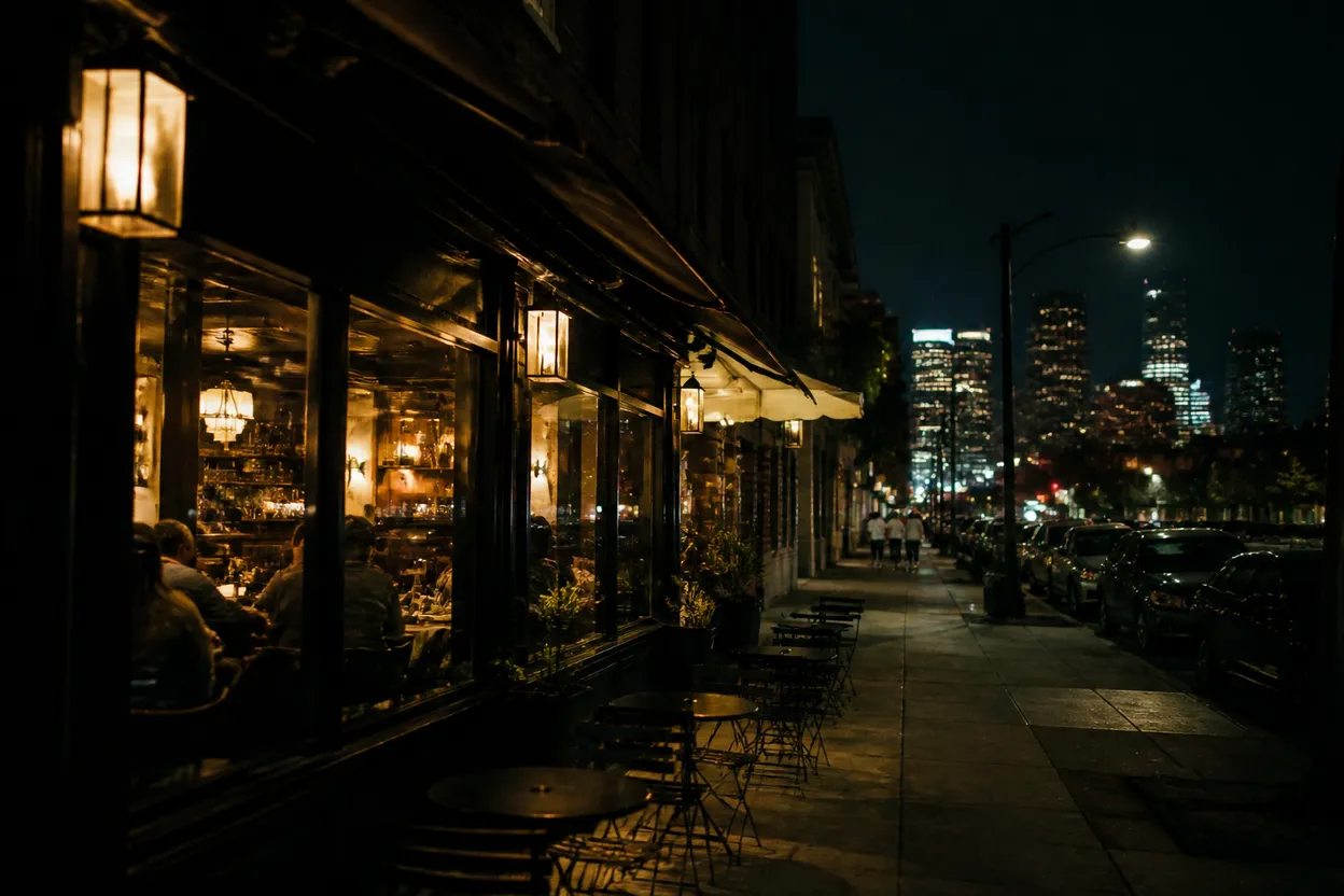 Realistic city scene for ted lasso: A Los Angeles Coffee and Dessert Route