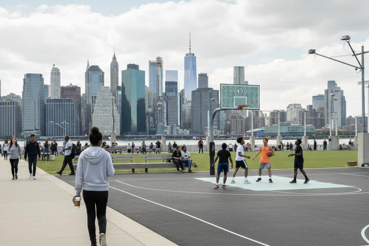 NYC experience scene for Where to Find NYC Basketball Courts and Pick-Up Games for Your Inner steph curry