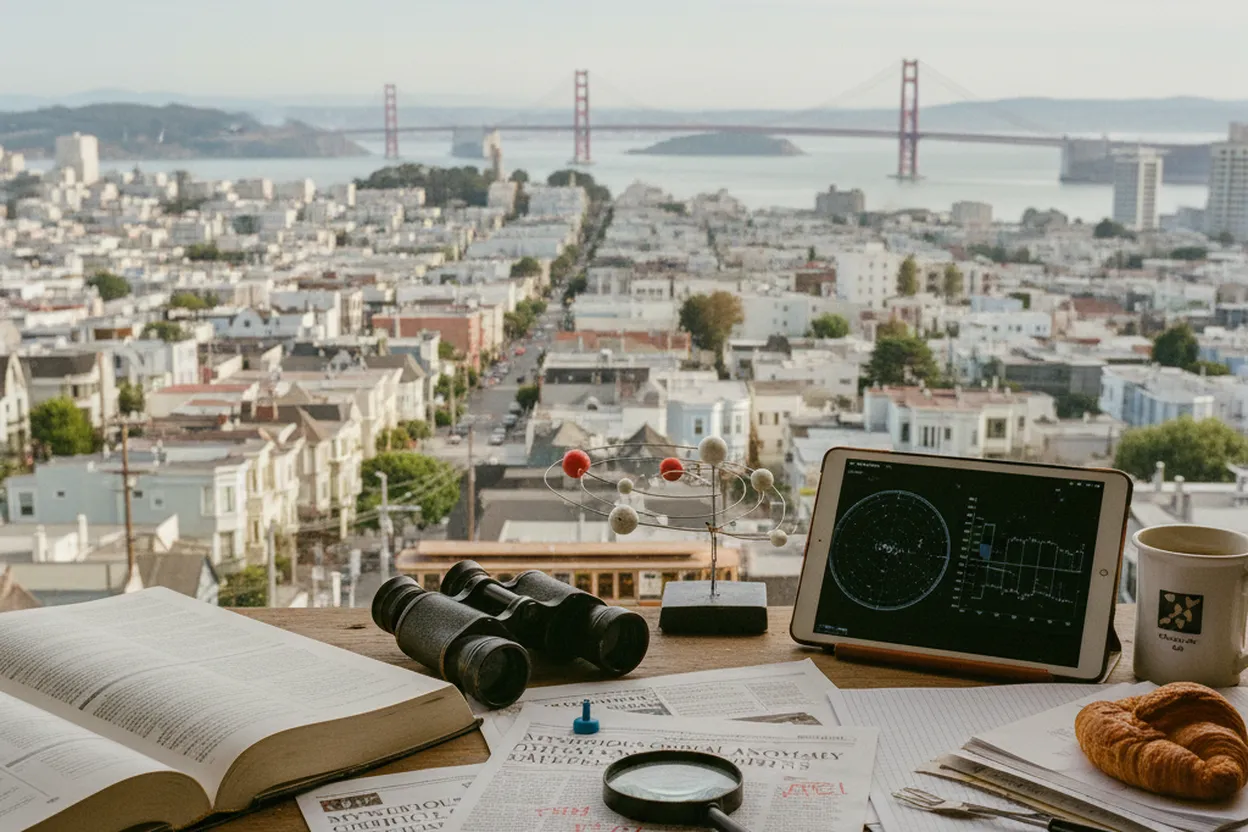 Realistic city scene for SpaceX Rocket Crashes on the Moon: San Francisco Science Stops