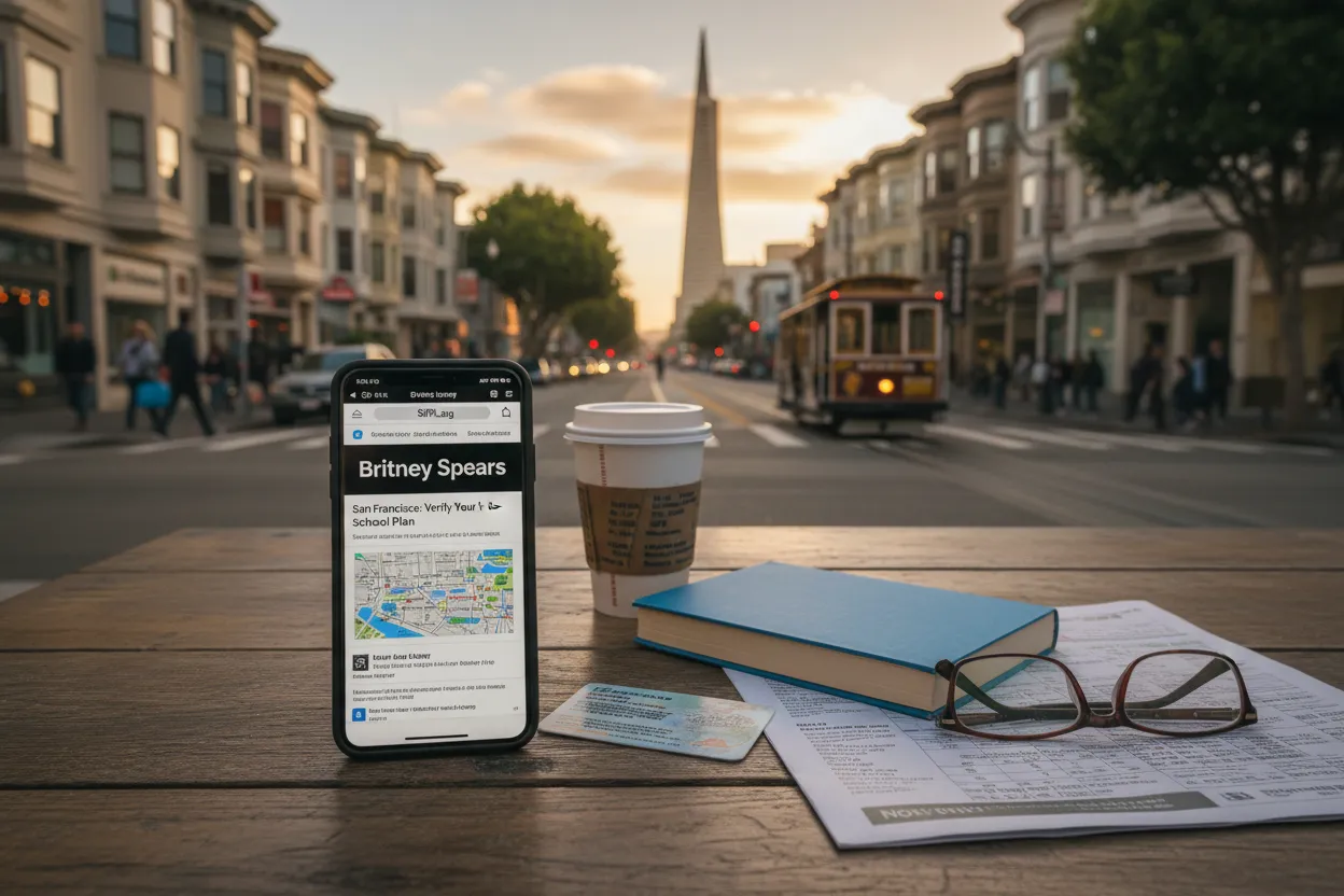 Realistic city scene for britney spears: How San Francisco Readers Can Verify the Headline