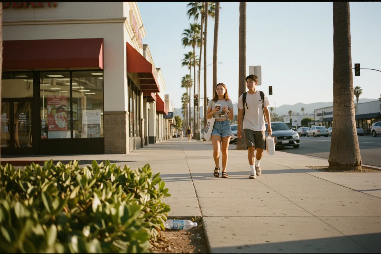 Practical city scene for LA Walgreens Near Me for Pharmacy and Sunscreen Runs