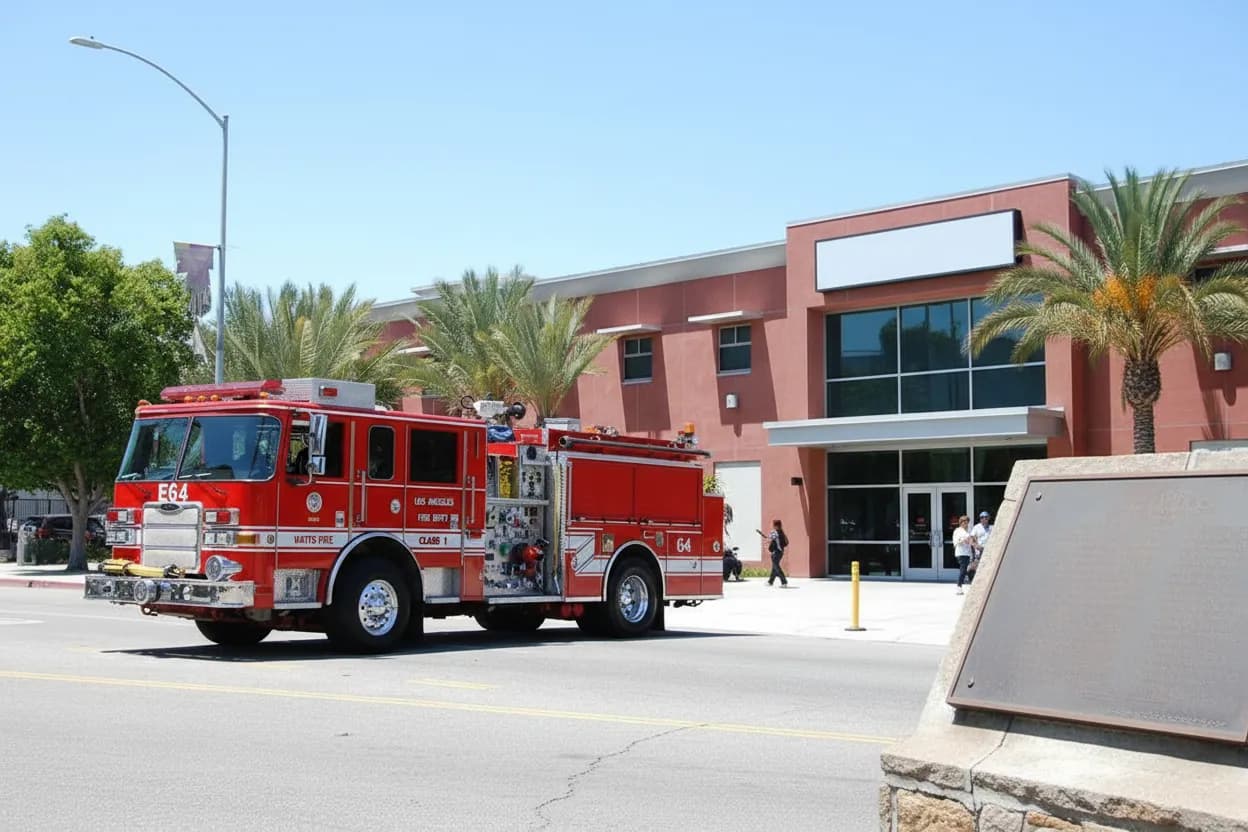 Editorial detail for gann fire Back to School Safety Check at LAFD Museum