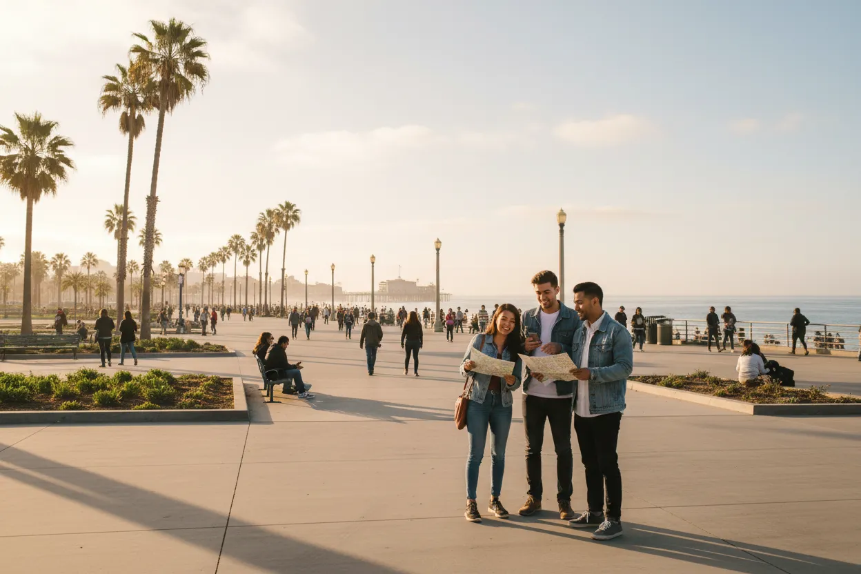 Realistic Los Angeles scene for LA Things to Do Near Me When Friends Visit