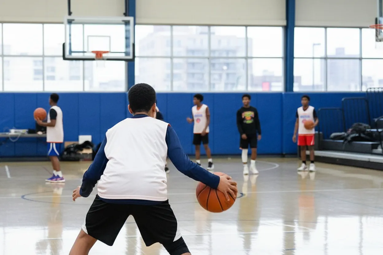 Cover scene for NYC Youth Basketball Programs Inspired by bronny james and Rising Stars