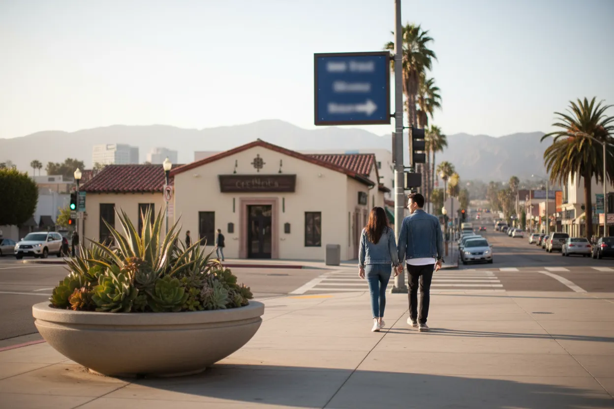 Practical city scene for LA Outback Steakhouse Near Me Before Movie Plans