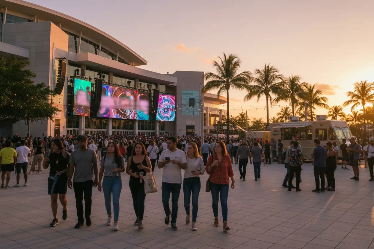 Realistic Miami scene for Miami Concert Tickets Guide for Last-Minute Live Music Plans