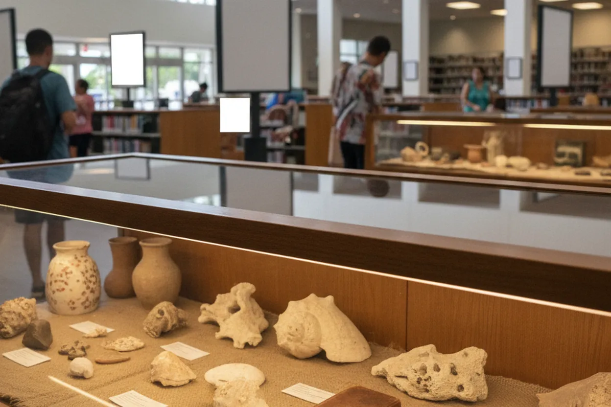 Editorial detail for danube woolly mammoth bones free fossil lesson at Main Library
