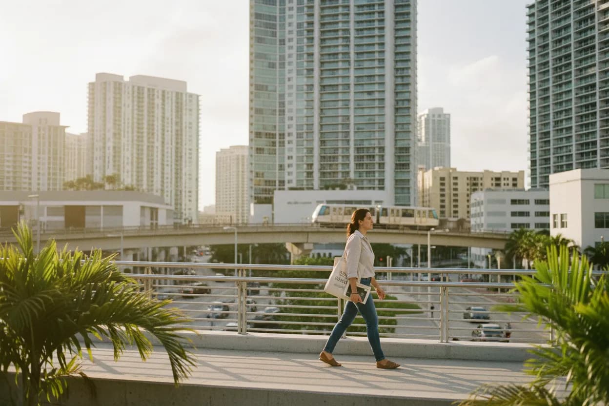 Practical city scene for Miami Book Clubs Guide for Low-Key Weeknight Meetups