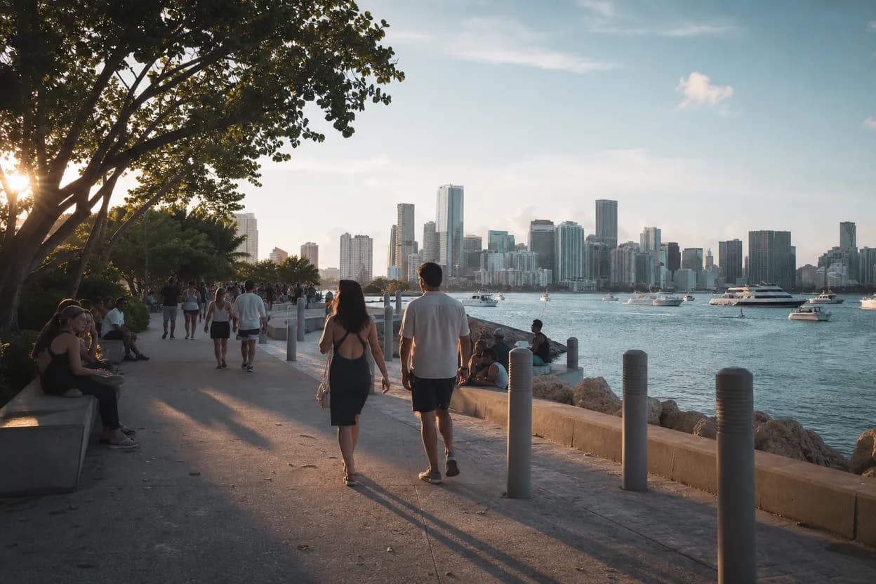 Miami experience scene for Free Public Viewings for Liverpool vs Monaco in Miami Parks