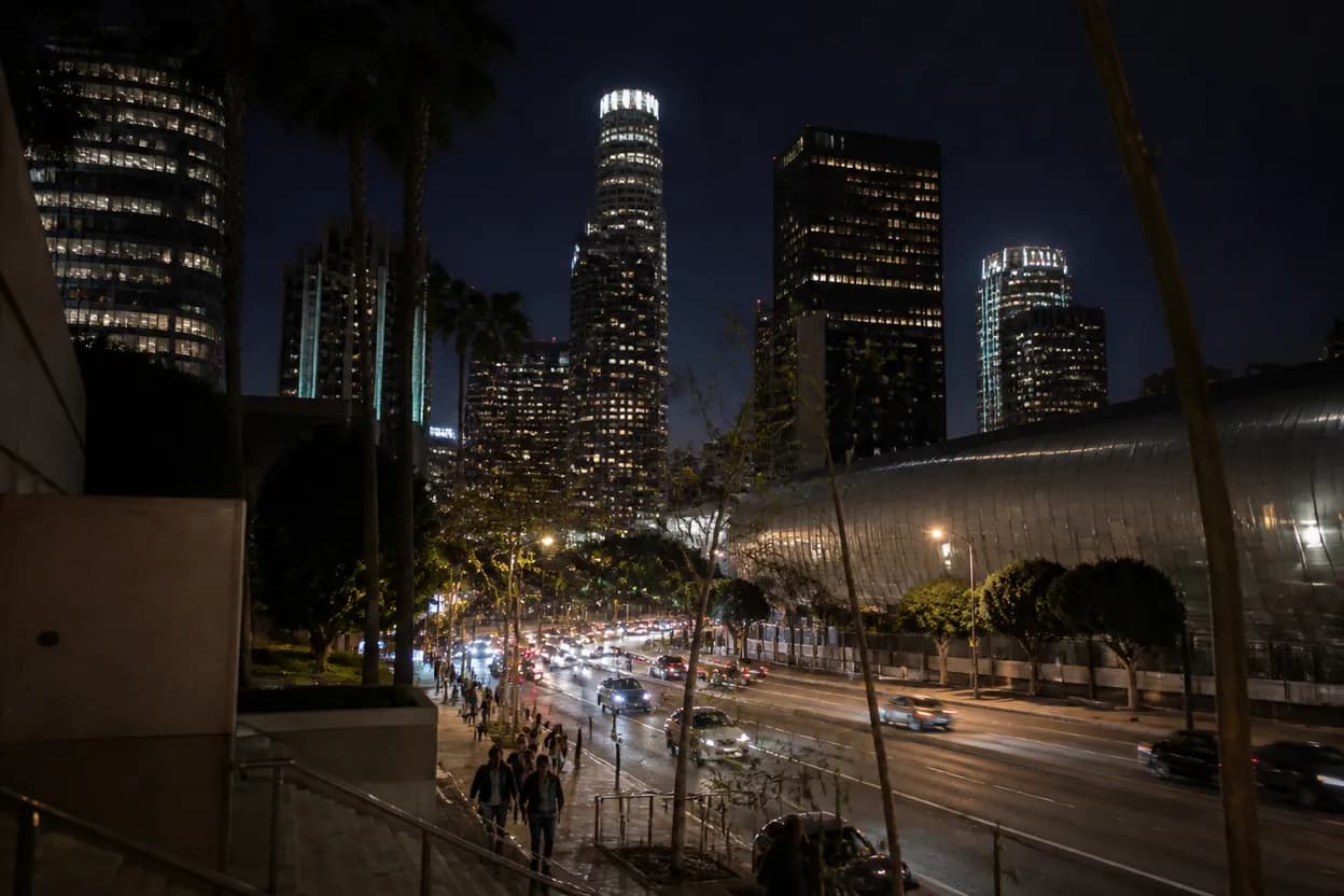 Realistic city scene for bradley cooper: The Los Angeles Dessert Stop Decision Guide