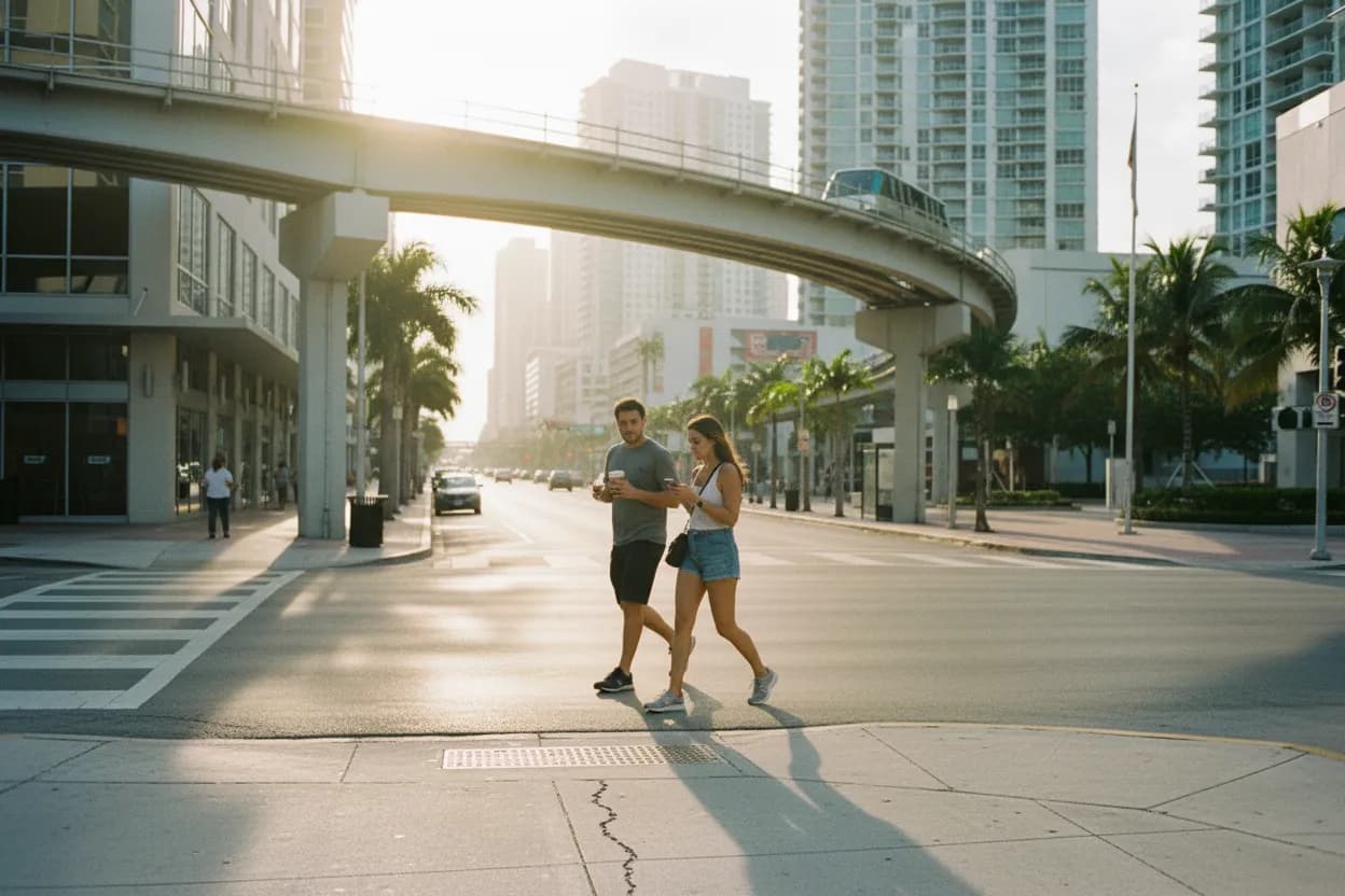 Practical city scene for jj mccarthy: A Short Miami Cafe Route With Backups