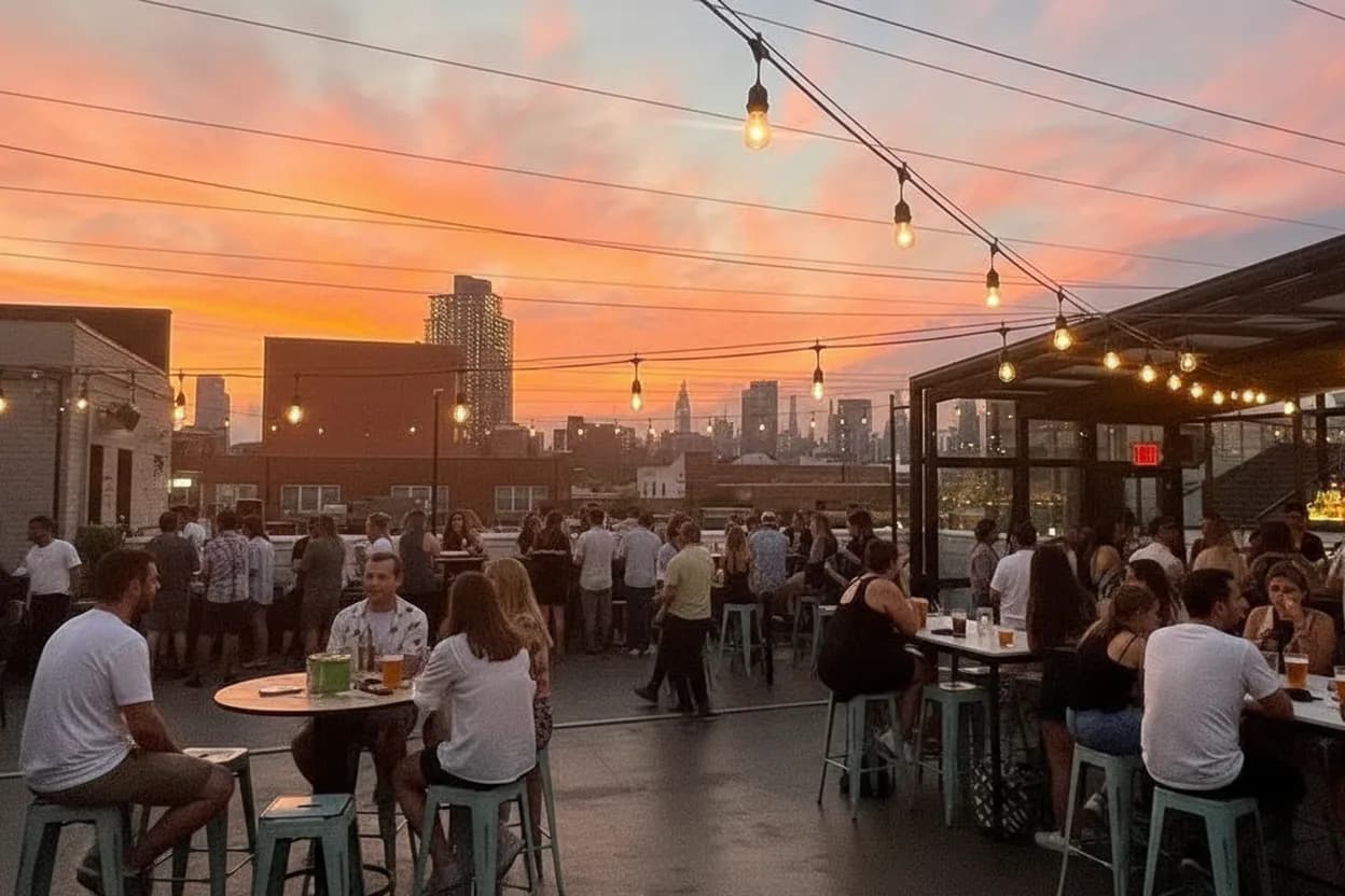 Cover scene for Berry Park Premier League Screening Check for a Williamsburg Rooftop Kickoff