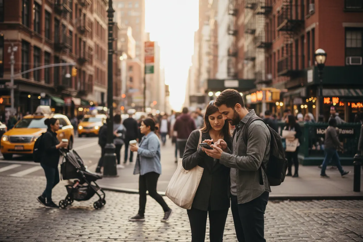 Practical city scene for aubrey plaza: The NYC Dessert Stop Decision Guide