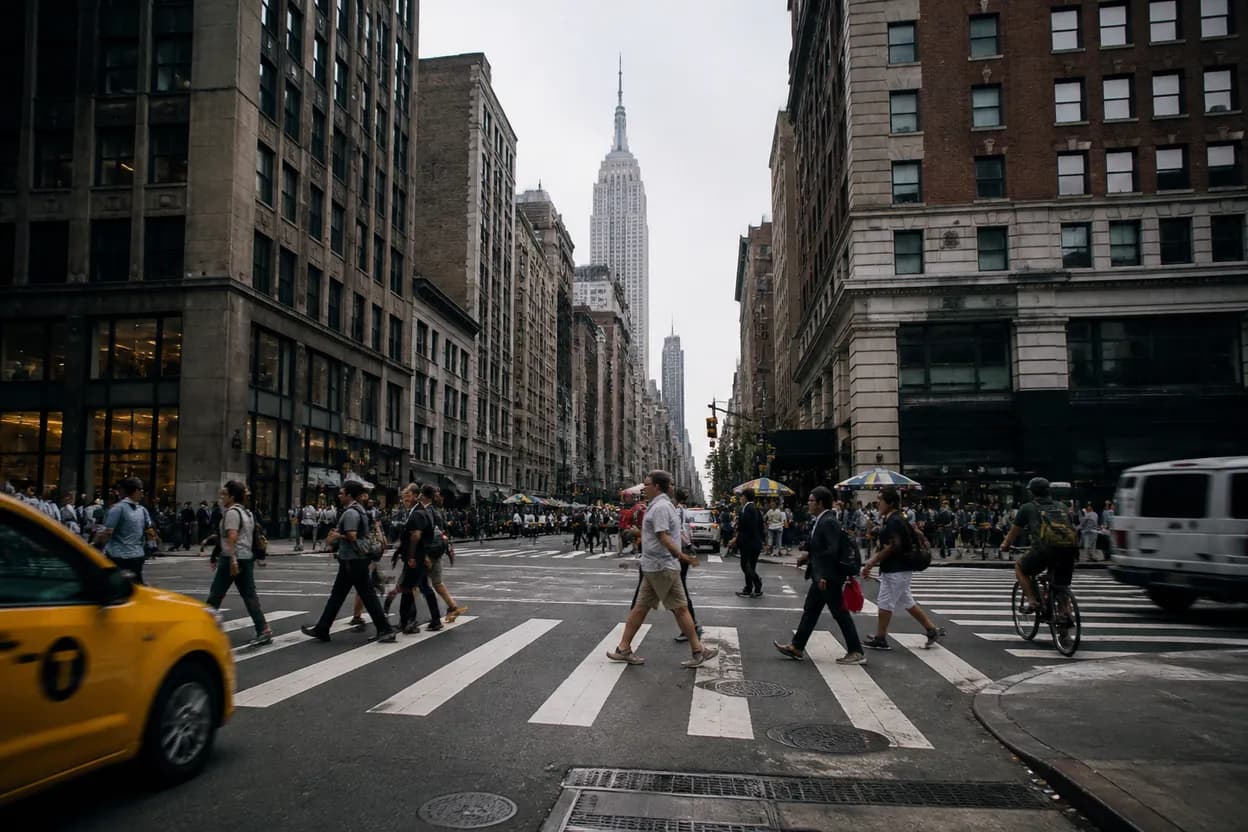 Realistic city scene for jeff dean: A NYC Learning and Research Route