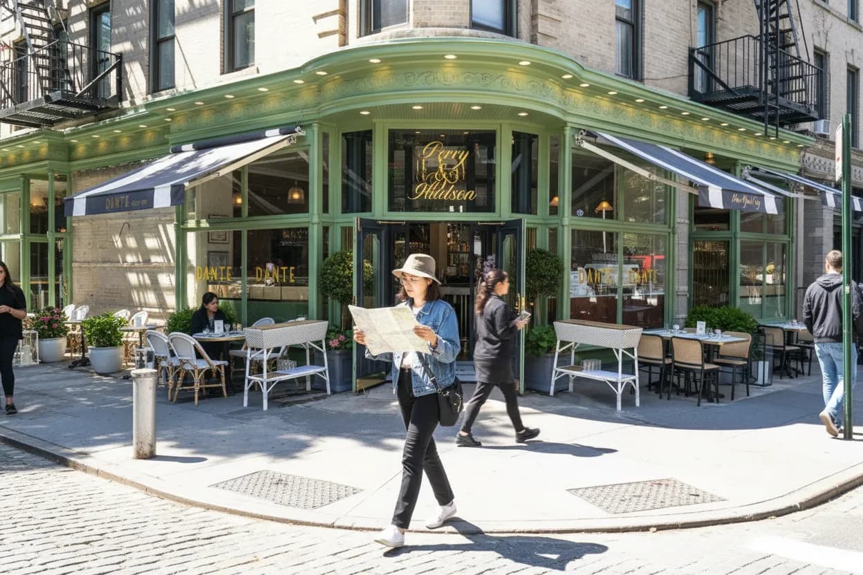 NYC experience scene for NYC Restaurants Near Independent Cinemas Showing David Jonsson Films