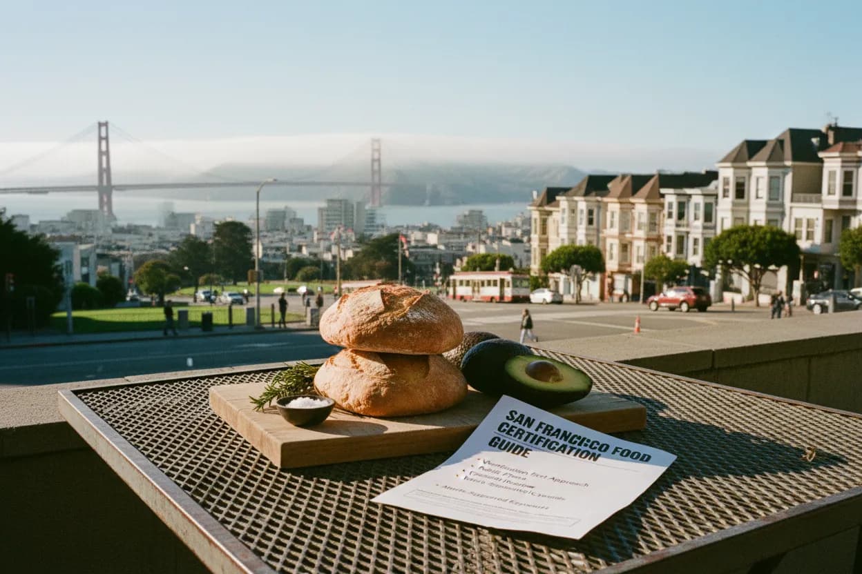 Realistic San Francisco scene for San Francisco Food Handler Certification Guide for Restaurant Workers