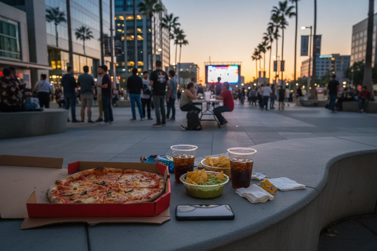 Realistic city scene for mercedes russell: How to Plan a Los Angeles Viewing Night