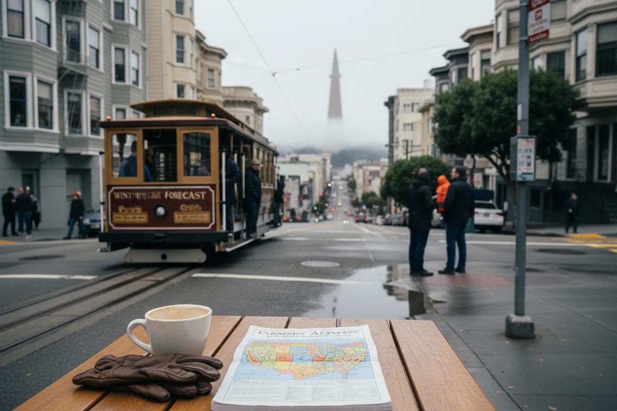 Local detail for farmers almanac winter weather forecast: A Useful San Francisco City Guide
