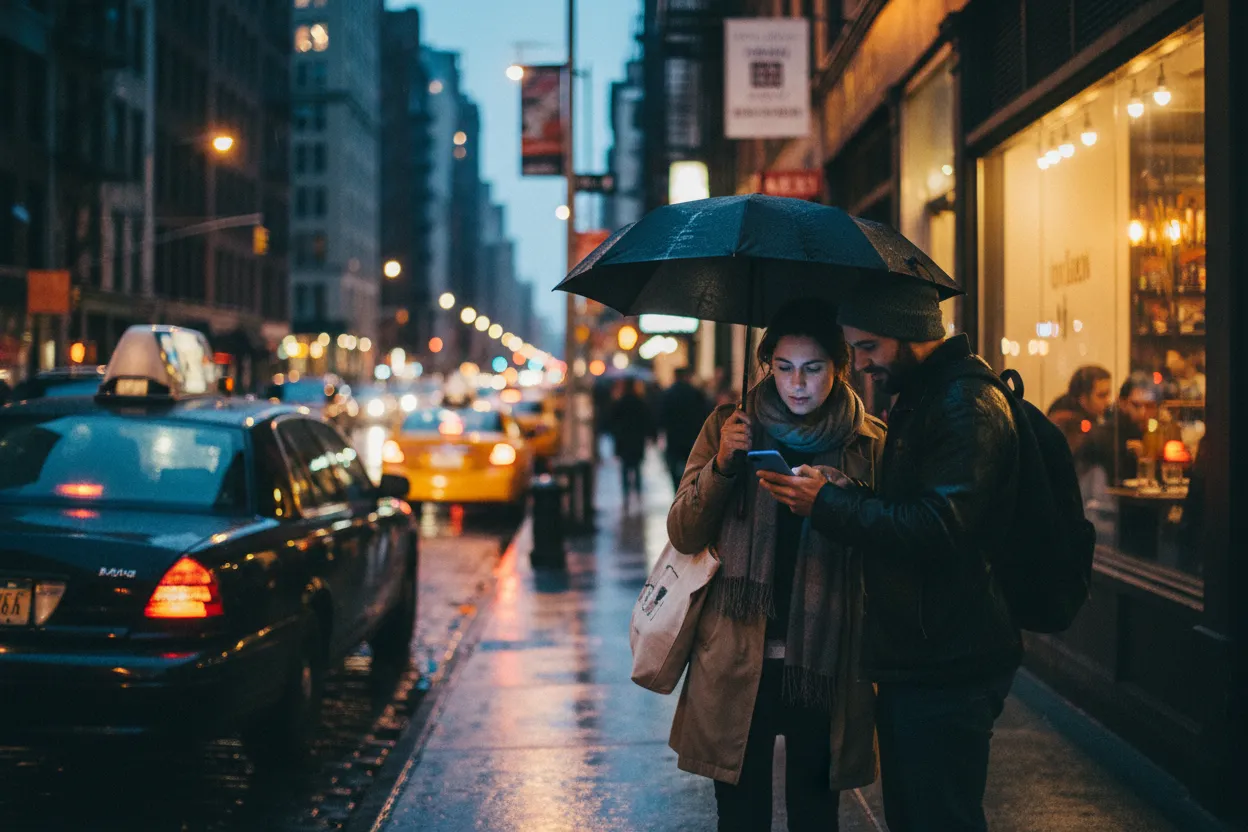 Practical city scene for NYC Food Open Near Me Late: Where to Search