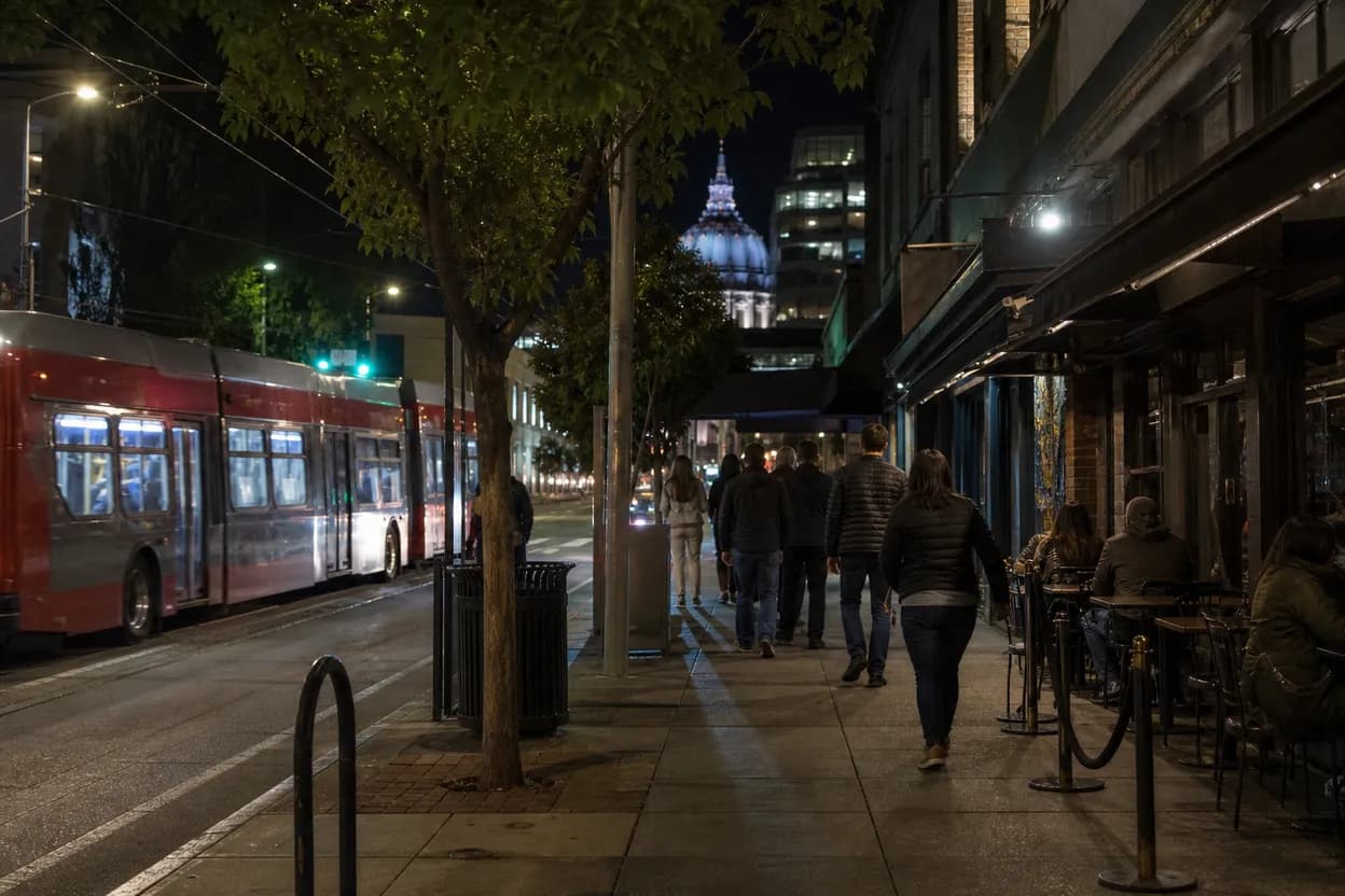 San Francisco experience scene for mitch mcconnell rehab discharge: SF Accessible Night Out Route