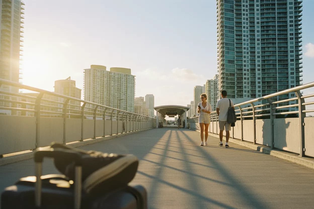 Practical city scene for Miami Delta Guide for Choosing Airport Routes and Weekends