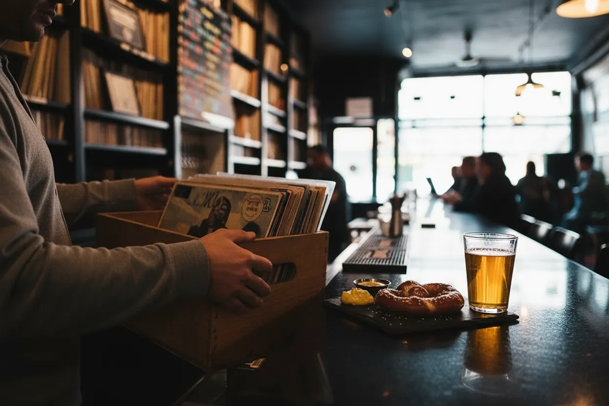Editorial detail for BierWax Queens for a Vinyl-and-Beer Night That Still Allows Conversation