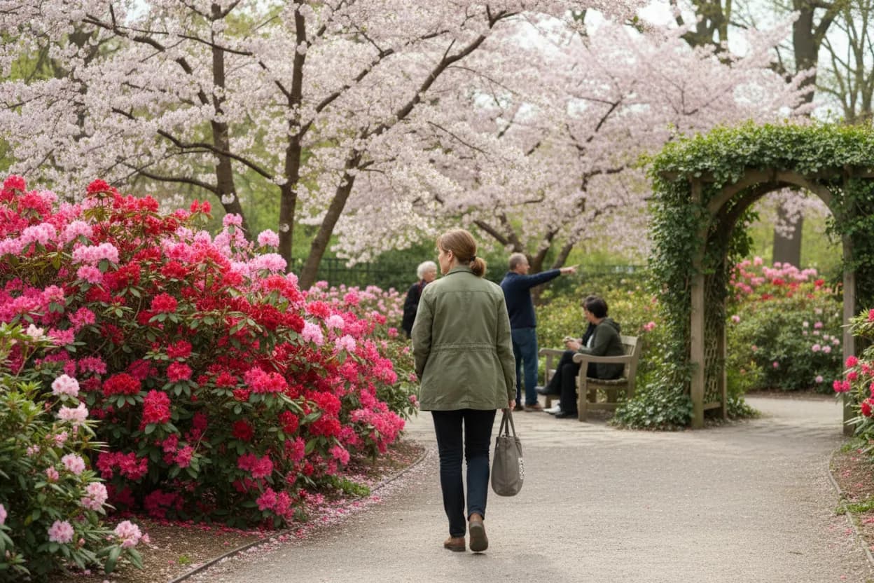 NYC experience scene for Exploring NYC's Botanical Gardens: A Free Afternoon Inspired by Gema Garoa's Nature Focus