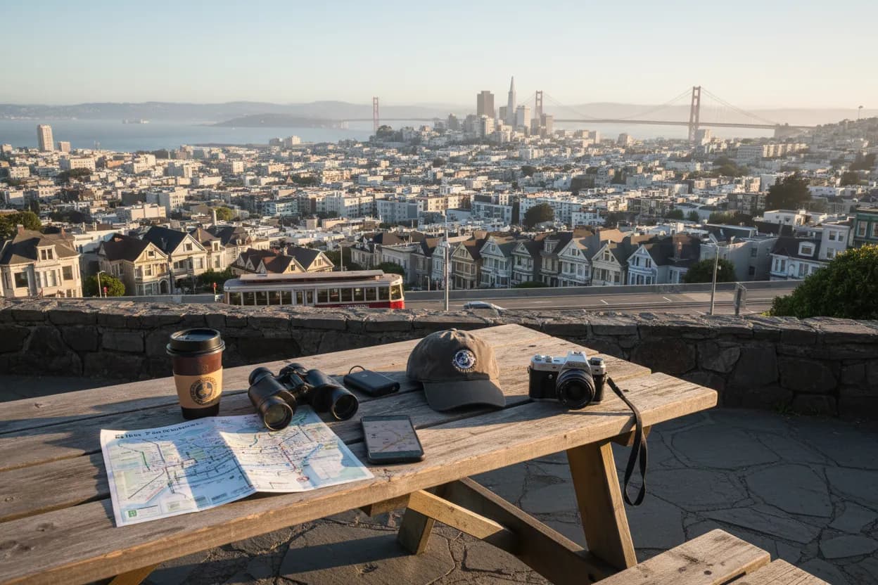 Realistic city scene for reggie bannister: A San Francisco Sports and Social Plan