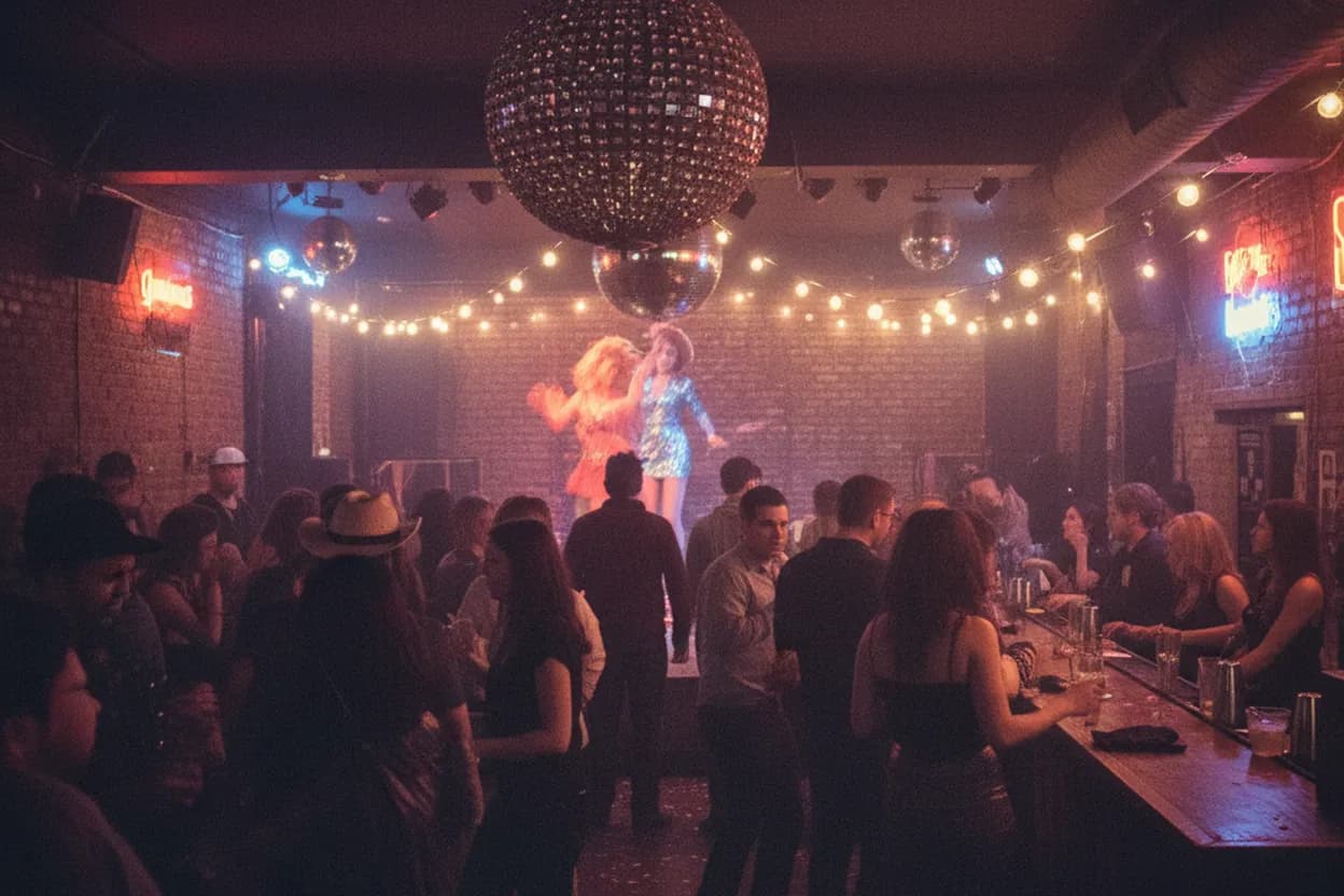 NYC experience scene for Dolly Parton-Inspired Drag Shows and Country Nights in NYC