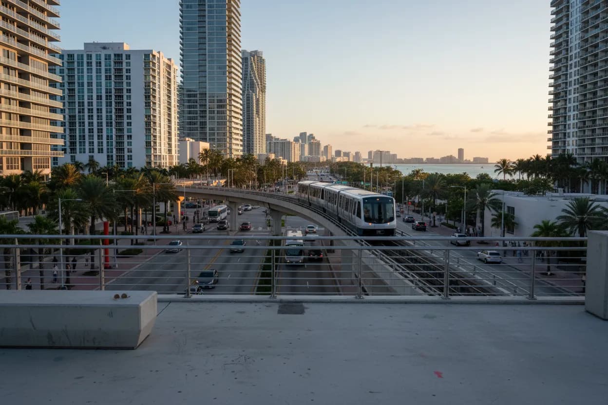 Realistic city scene for aoc: A Transit-Smart Miami Area Guide