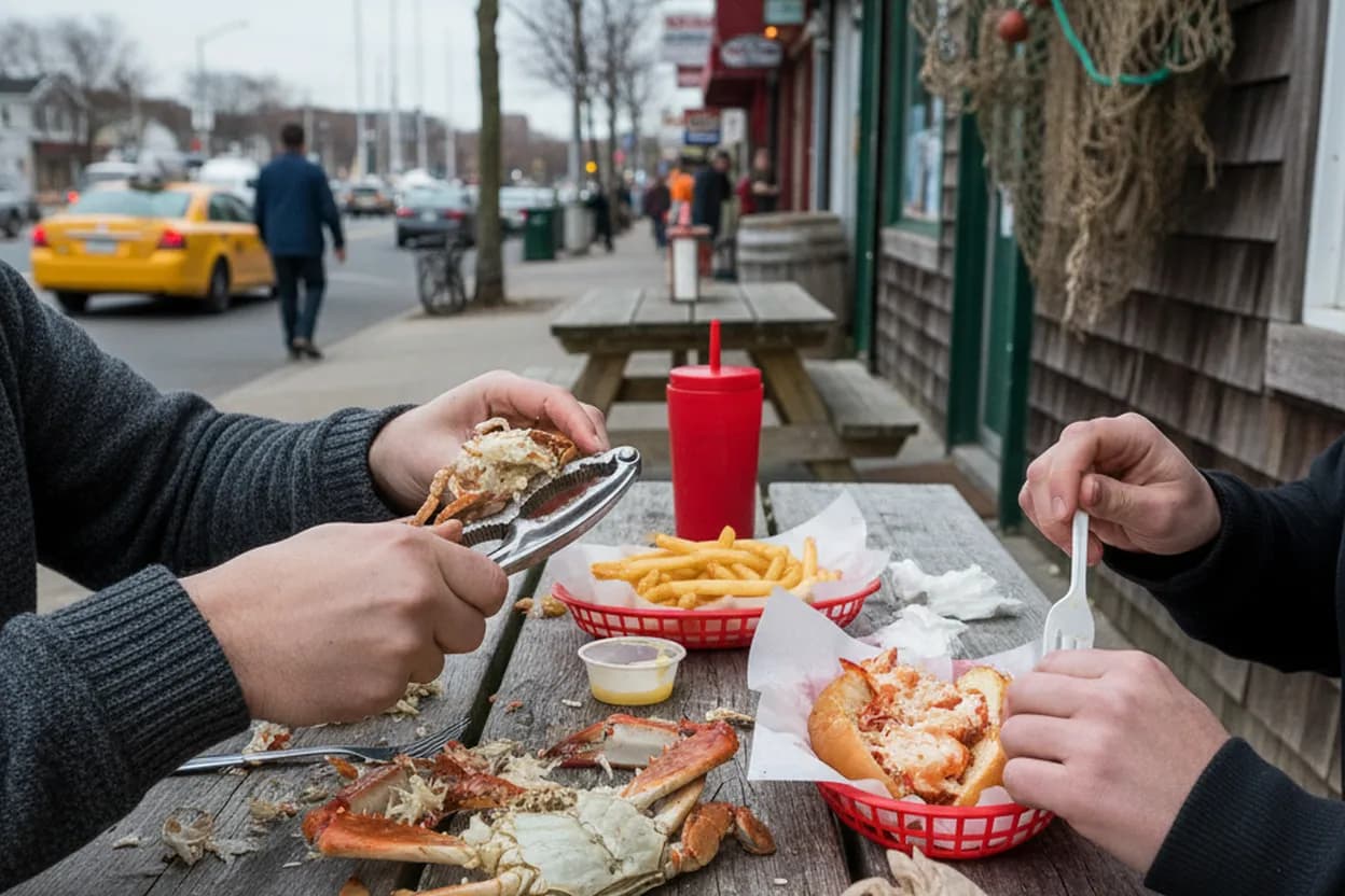 Cover scene for City Island Avenue Seafood Walk: A Bronx Dinner Plan Without Car Guessing