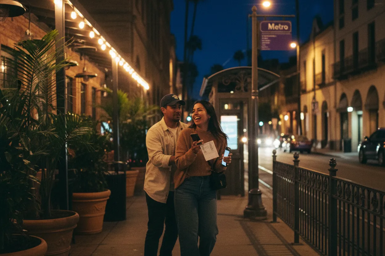 Practical city scene for luis arraez: A Los Angeles Night Out With Backups