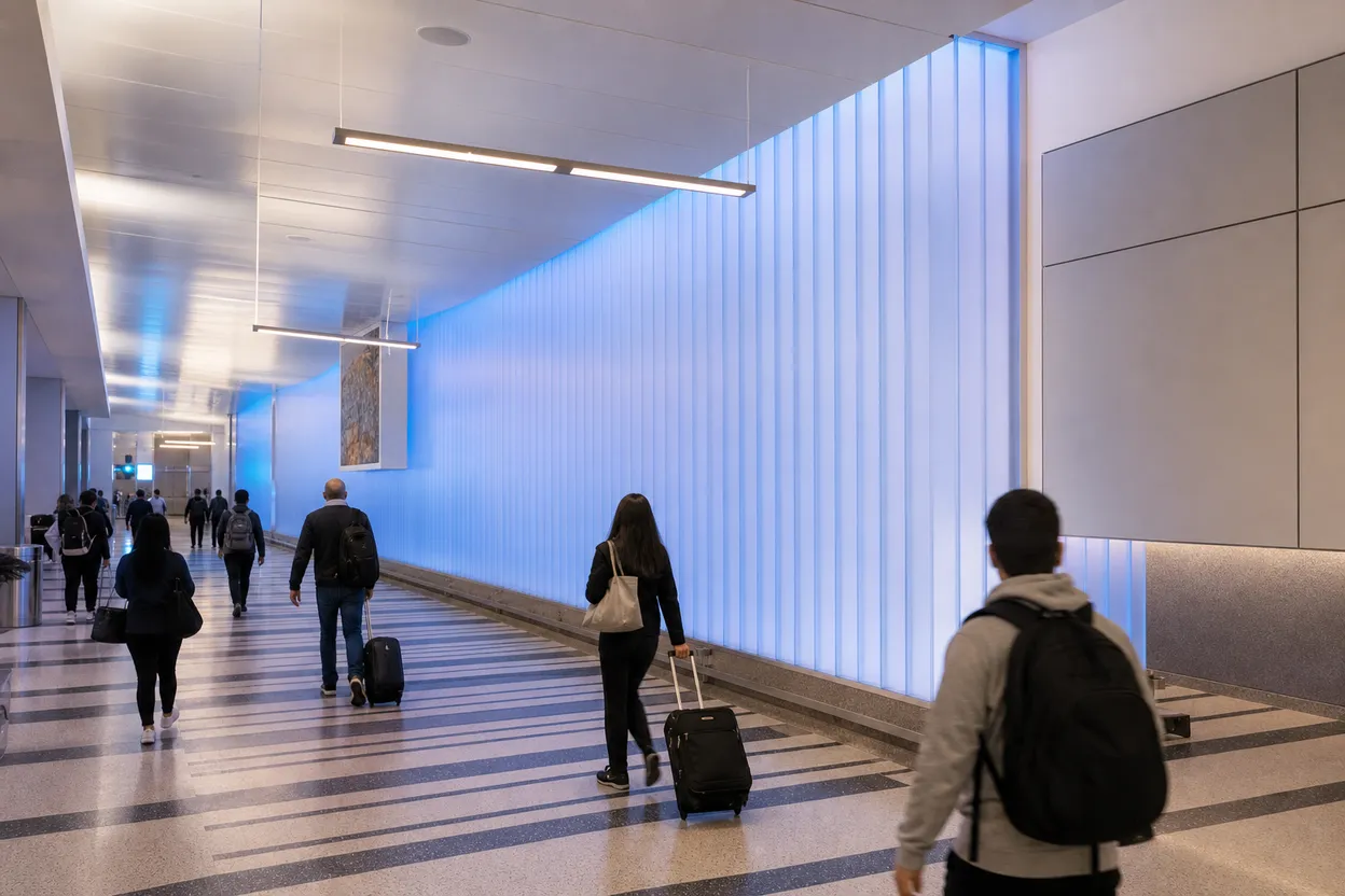 Los Angeles experience scene for american airlines elite upgrade changes: free LAX art walk