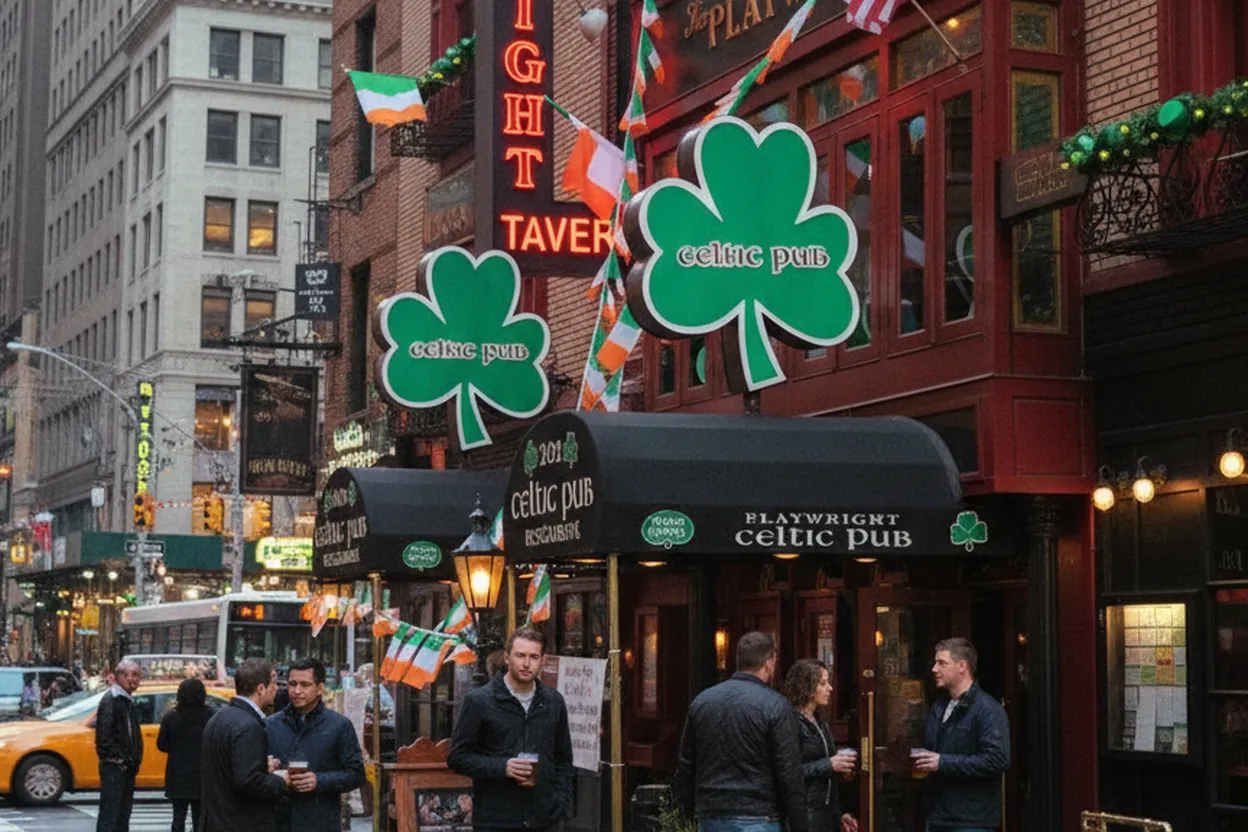 Cover scene for GAA Match Morning at Playwright Irish Pub for Midtown Friends Who Miss Home Commentary
