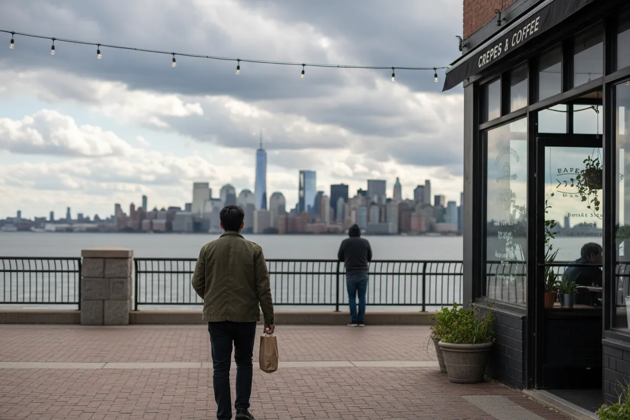 NYC experience scene for Golden Creperie Near St. George for a Ferry-Day Dessert With Seats