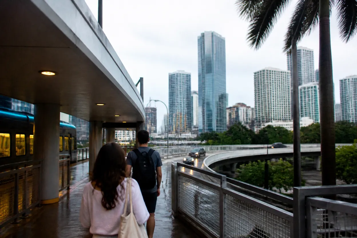 Practical city scene for mercury vs dream: A Low-Stress Miami Weekend Route