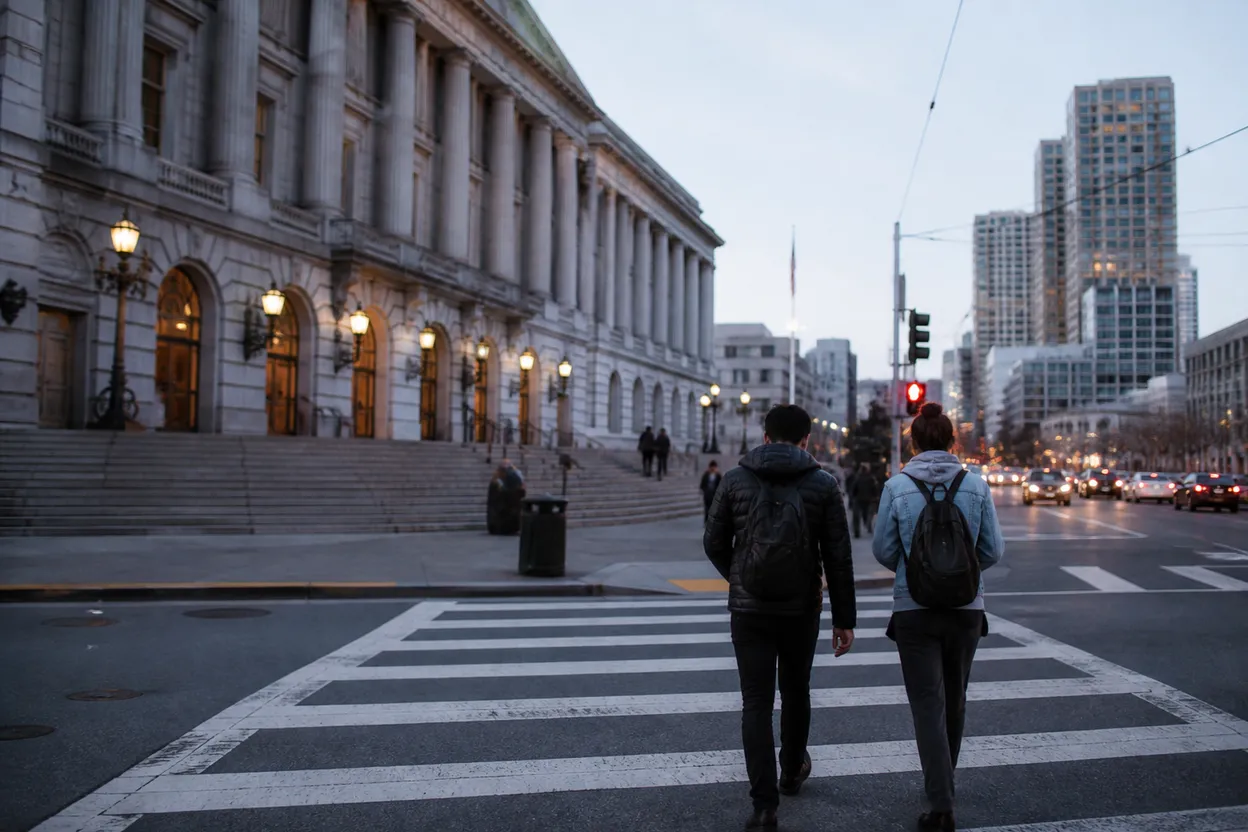 Practical city scene for hilary duff: A San Francisco Learning and Research Route