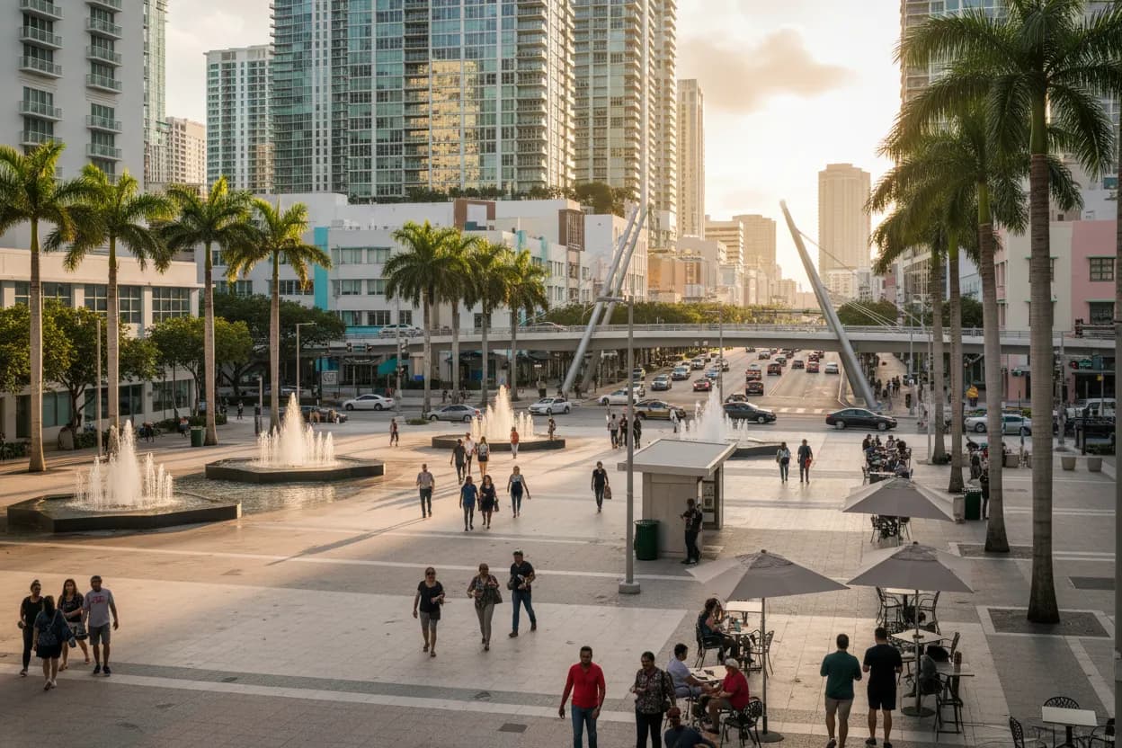Realistic city scene for centcom cargo ship strike: The Miami Dessert Stop Decision Guide