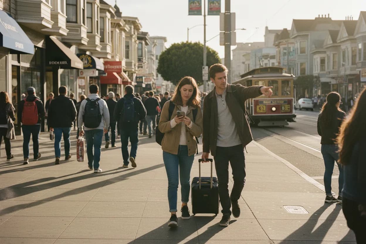 Practical city scene for porter flight cancelled due to child: Free San Francisco Culture and Outdoor Stops