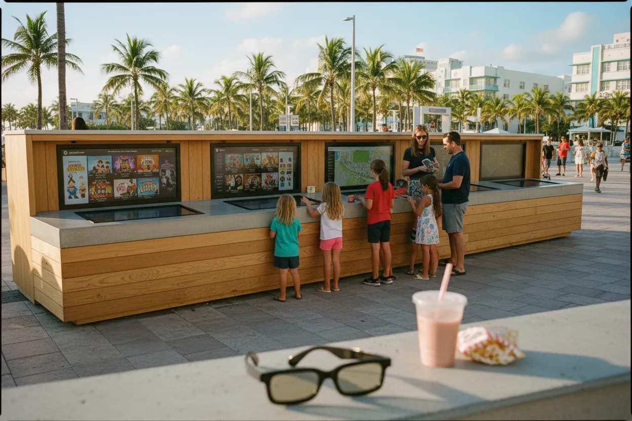 Realistic Miami scene for Miami Kids Movies Guide for Family Theater Afternoons