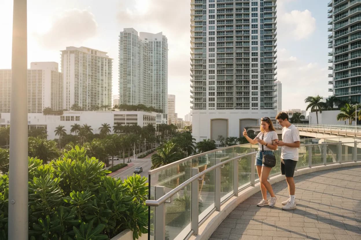 Practical city scene for Miami Resy Reservations Guide for Busy Weekend Tables