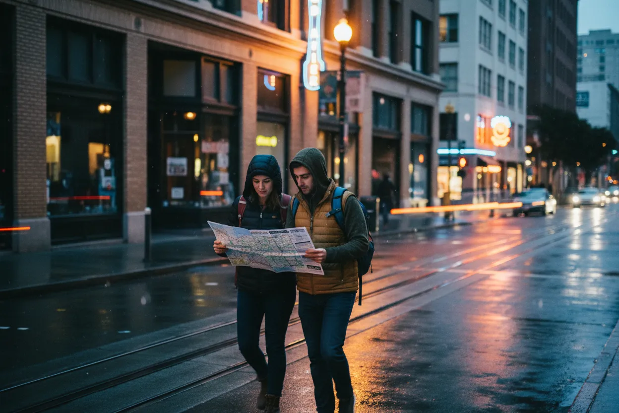 Practical city scene for San Francisco Buffalo Wild Wings Guide for Sports Night Plans