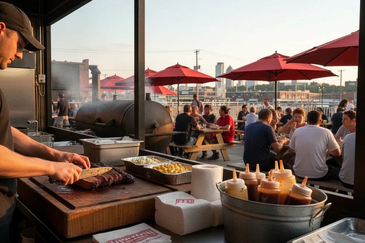 Editorial detail for Hometown Bar-B-Que on Reed Street When an Open Street Beats Indoor Lines