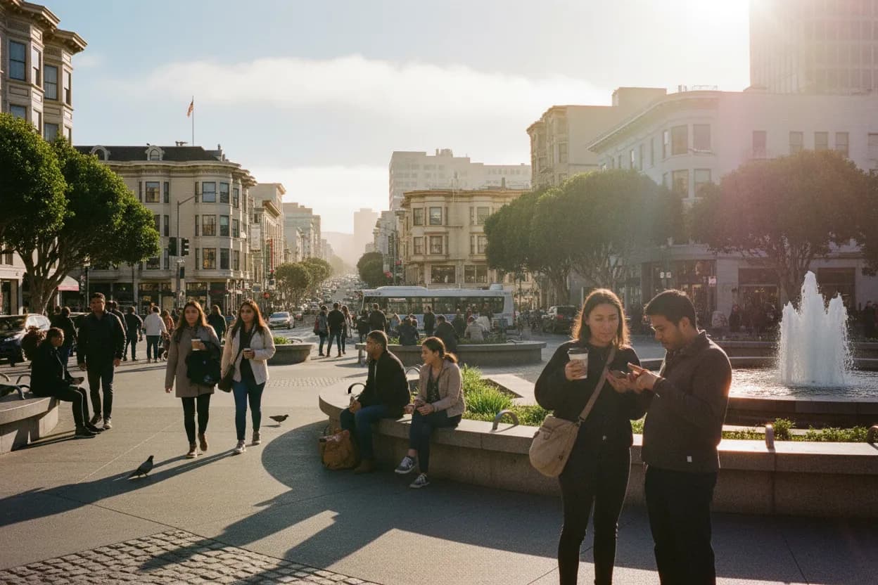 Realistic San Francisco scene for San Francisco Resy Guide for Booking Weekend Restaurant Tables