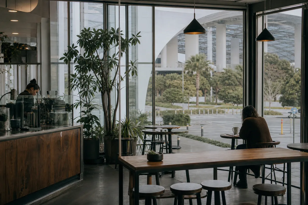 Editorial detail for aaron donald Coffee Stop Before A SoFi Stadium Outing